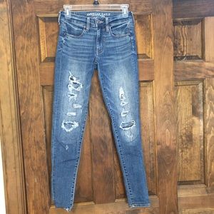 American Eagle Fake ripped jeans